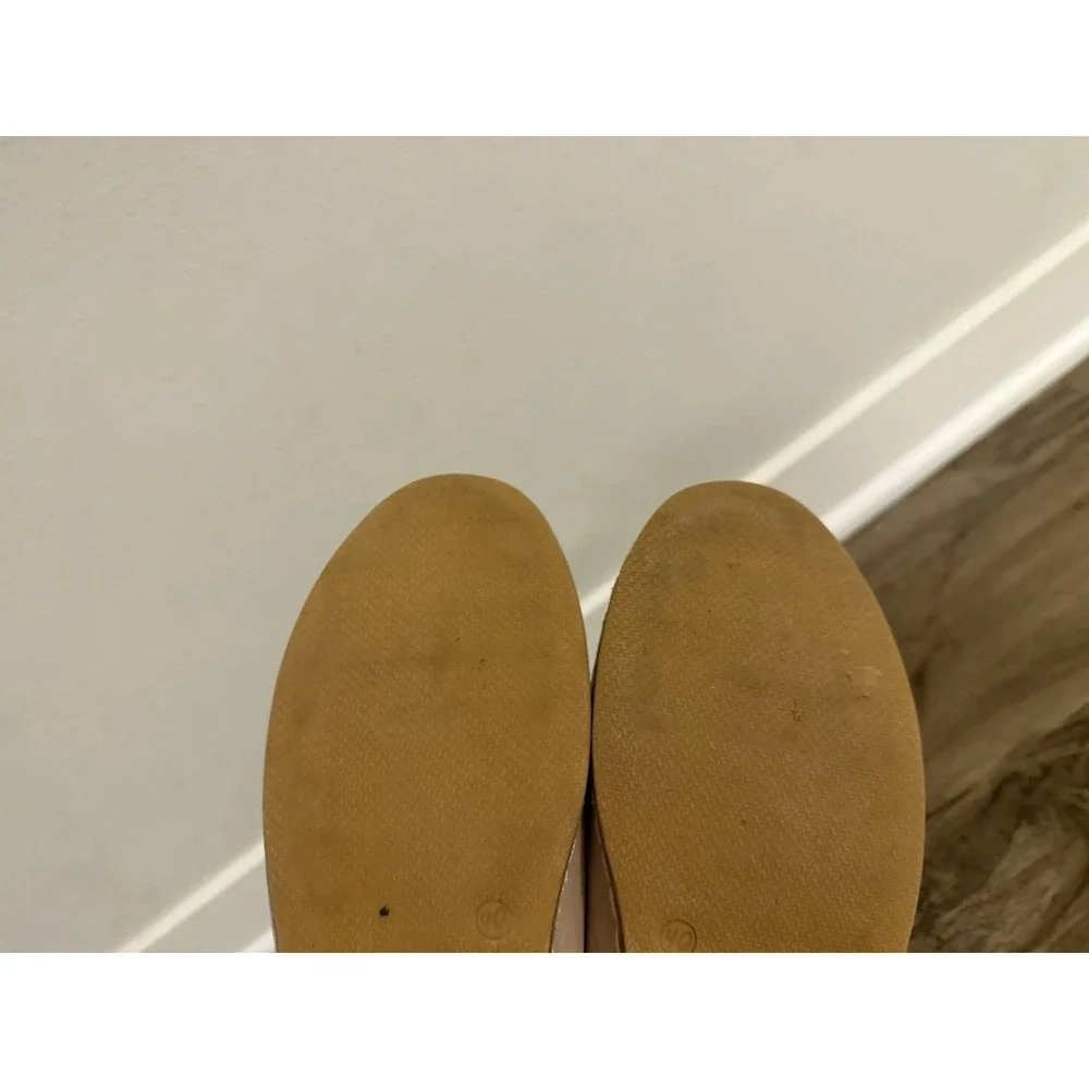 Charix Womens 40 Beige Suede Slip On Loafers Casual Comfort Everyday Style